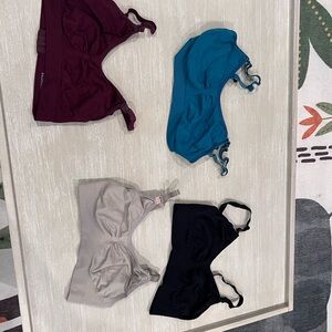 Set of Four Wireless breastfeeding Bras